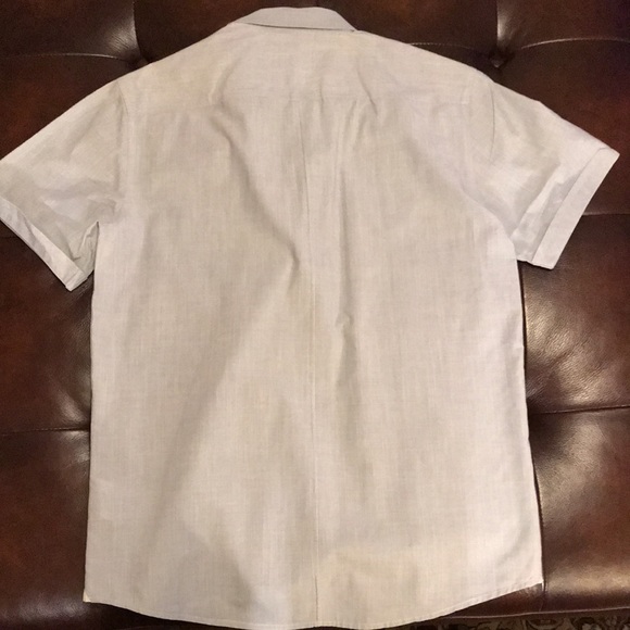 Metallic Grey/Blue 7 Diamonds Button Up Shirt - Picture 7 of 7